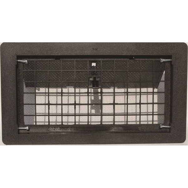 Bestvents Manual Fndtn Vent W/Damper Blk 500BL